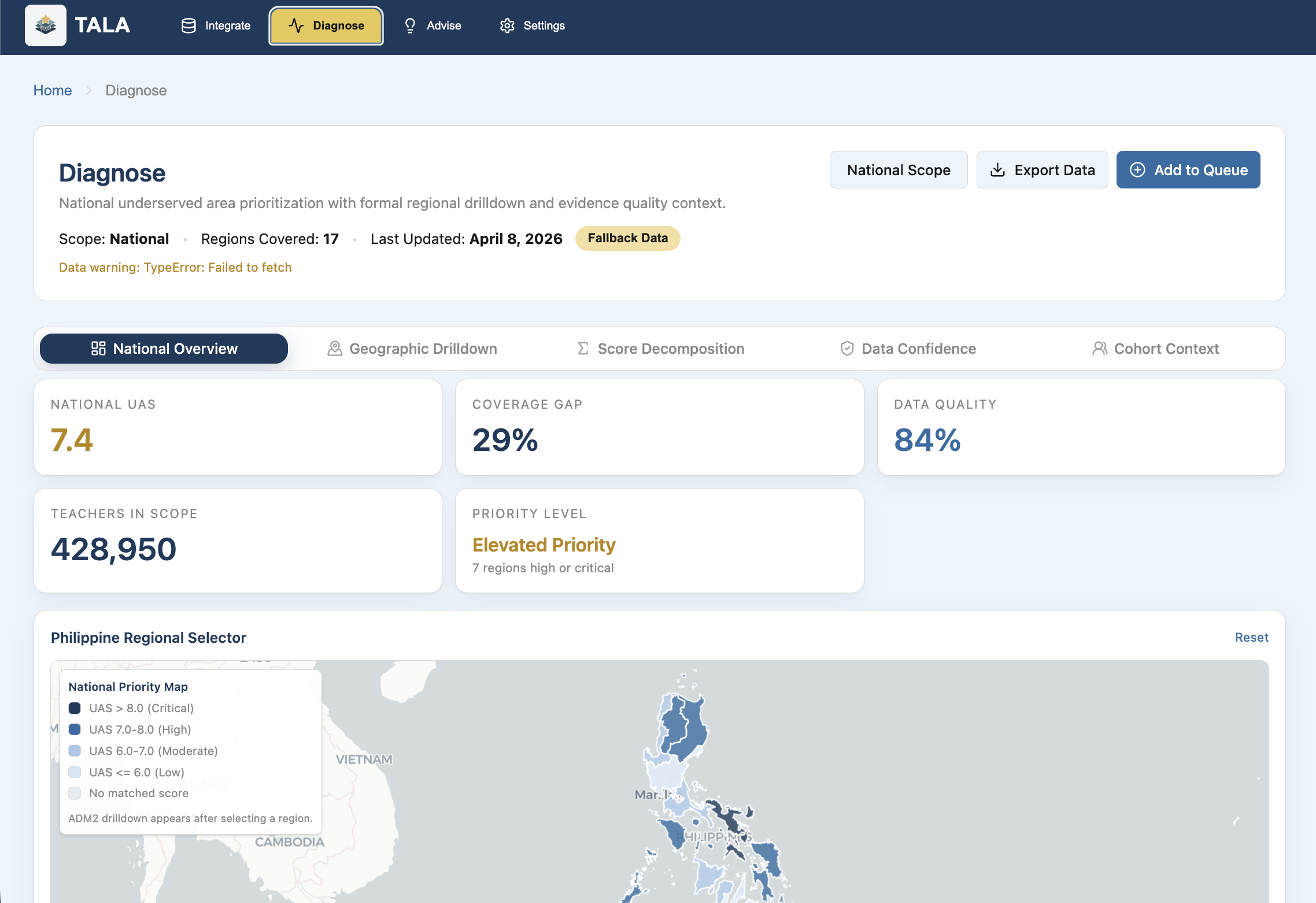 TALA app preview