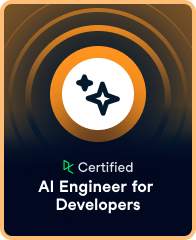 AI Engineer for Developers Associate badge